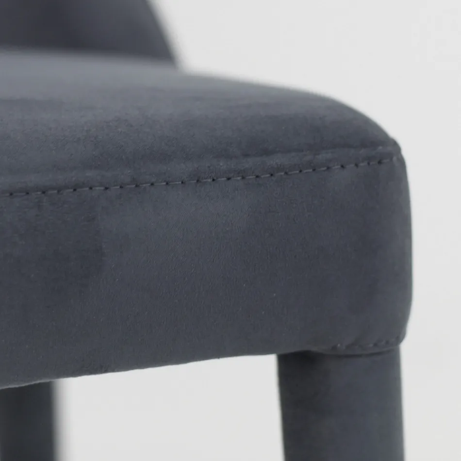 Cadeira de sala de estar estofada com Teknofibra Made in Italy - Stinco Viadurini