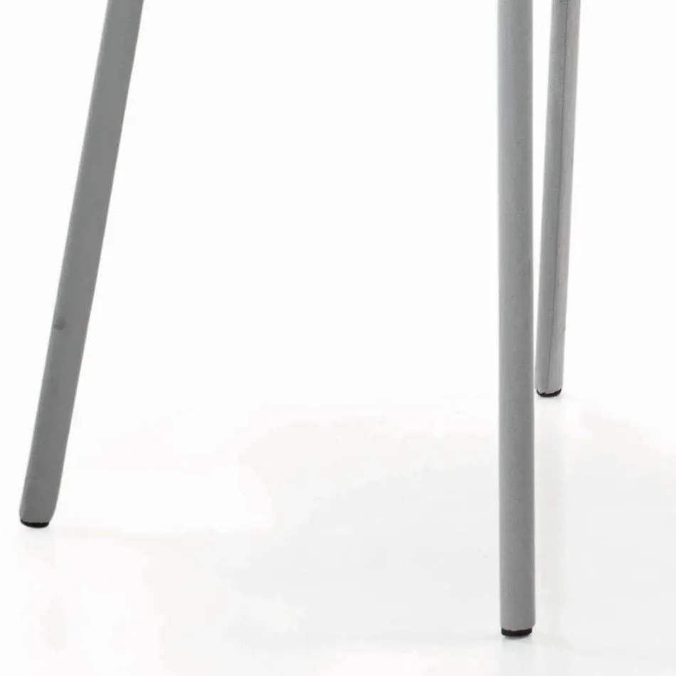 Cadeira de sala de estar com pernas estofadas e lacadas Made in Italy - Catania Viadurini