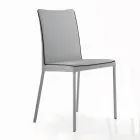 Cadeira de sala de estar com pernas estofadas e lacadas Made in Italy - Catania Viadurini