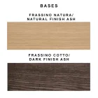 Cadeira de Sala Estofada em Tecido e Pernas de Freixo Design - Florinda Viadurini