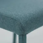 Cadeira de sala forrada com tecido fabricado na Itália - Roslin Viadurini