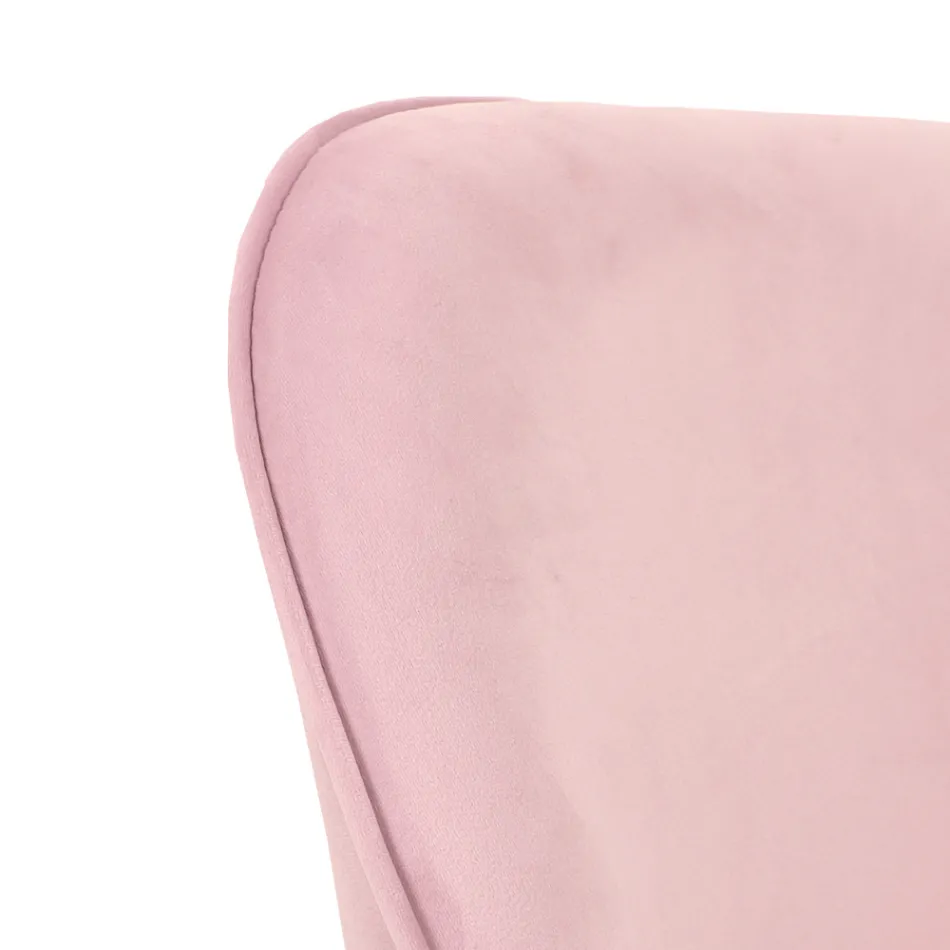 Cadeira de Escritório Base Metálica e Assento em Tecido - Anguila Viadurini