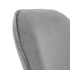 Cadeira de Escritório Base Metálica e Assento em Tecido - Anguila Viadurini