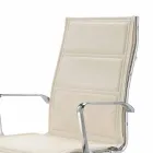 Cadeira de escritório com monocoque em imitação de couro fabricada na Itália Agata Viadurini