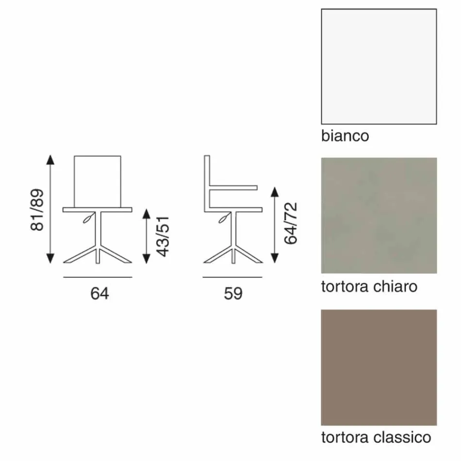 Cadeira de escritório de design contemporâneo verão Viadurini