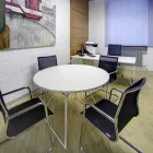 Cadeira ergonômica trenó de escritório com braços Made in Italy - Filanna Viadurini