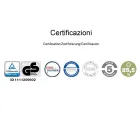 Cadeira ergonômica trenó de escritório com braços Made in Italy - Filanna Viadurini