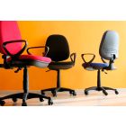Cadeira ergonômica giratória de escritório com braços de tecido - Concetta Viadurini