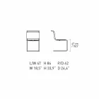 Cadeira de escritório de couro com estrutura de aço cromado Made in Italy - Elite Viadurini