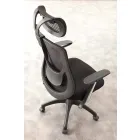 Cadeira de escritório semi-direcional em Black Tecnoete - Gerlanda Viadurini