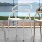 Cadeira de design moderno em polipropileno feita na Itália Pavia Viadurini