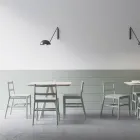 Cadeira de alta qualidade em madeira maciça de faia fabricada na Itália, 2 peças - Nora Viadurini