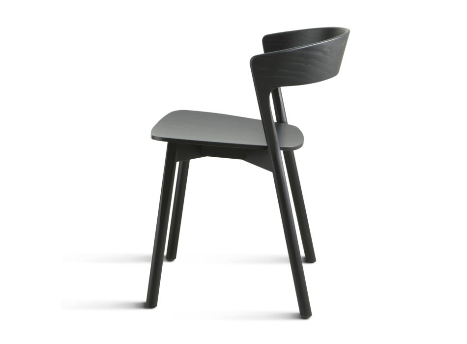 Cadeira de alta qualidade em madeira de freixo fabricada na Itália, 2 peças - Oslo Viadurini