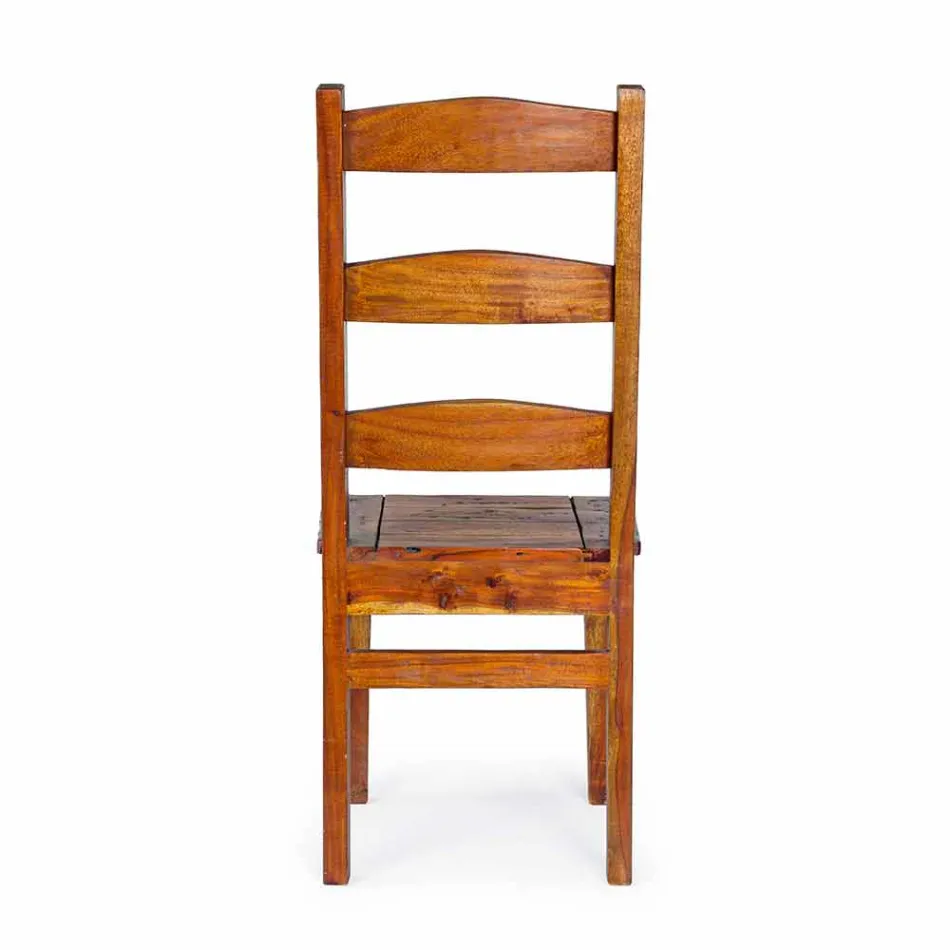 Cadeira Design Clássico em Madeira Maciça de Acácia Homemotion - Moritz Viadurini