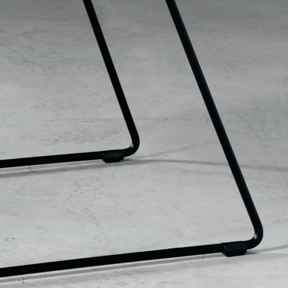 Cadeira de design em metal e tecido produzido na Itália Formia Viadurini