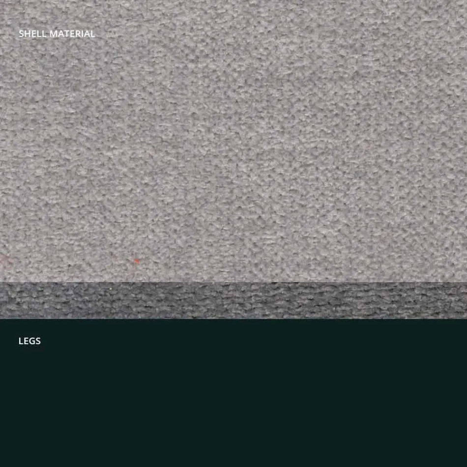 Cadeira design em tecido com pernas quadradas made in Italy, 4 peças - Oriella Viadurini