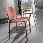 Cadeira Empilhável Design Moderno em Polipropileno Colorido 4 Peças - Rapunzel Viadurini