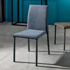 Cadeira de tecido de design para sala de jantar feita na Itália, Conny Viadurini