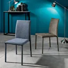 Cadeira de tecido de design para sala de jantar feita na Itália, Conny Viadurini