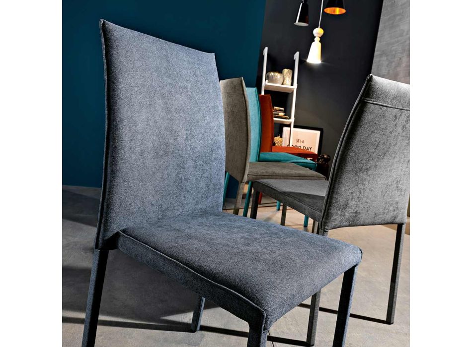 Cadeira de tecido de design para sala de jantar feita na Itália, Conny Viadurini