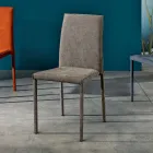 Cadeira de tecido de design para sala de jantar feita na Itália, Conny Viadurini