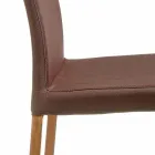 Cadeira de design coberta com tecido Amalia, H96 cm, fabricada na Itália Viadurini