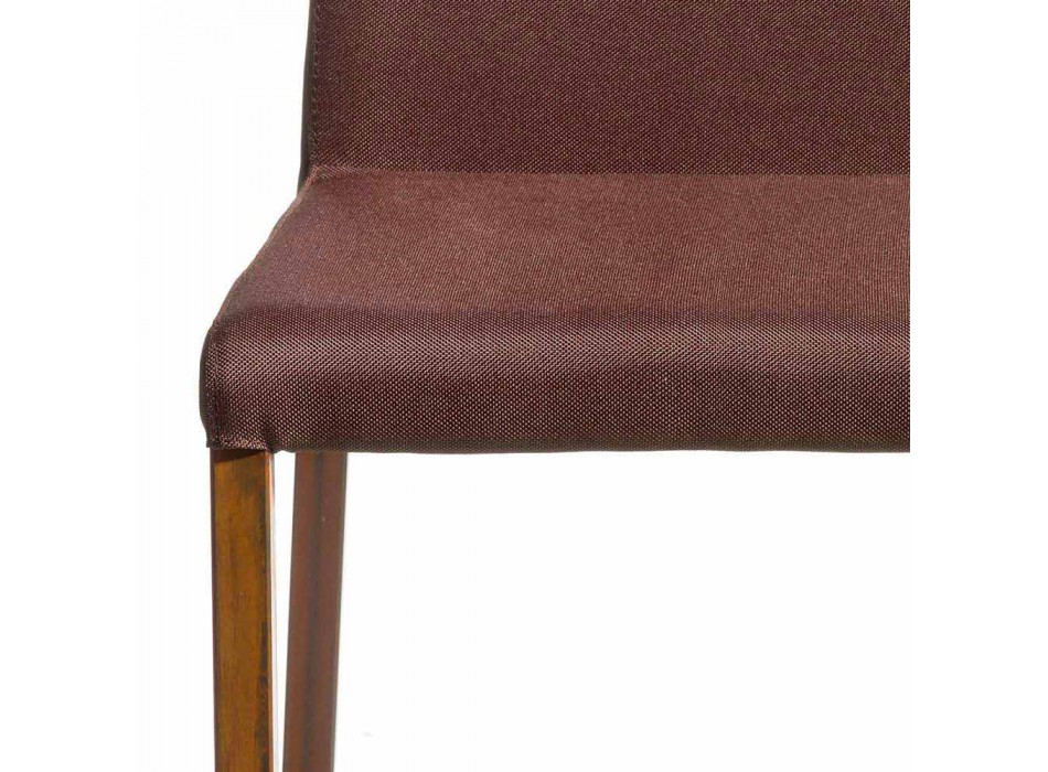 Cadeira de design coberta com tecido Amalia, H96 cm, fabricada na Itália Viadurini