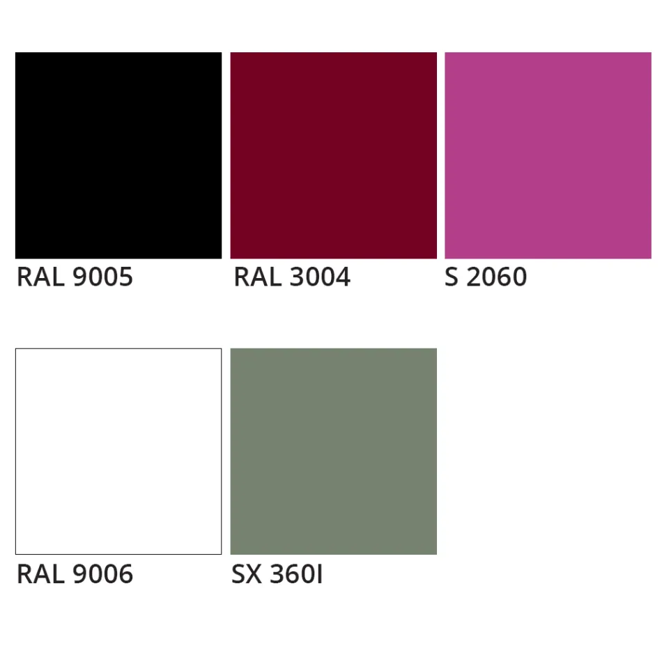 Cadeira de tecido luxuosa com base de metal fabricada na Itália, 2 peças - Alasca Viadurini