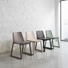 Cadeira empilhável de qualidade em madeira de faia fabricada na Itália, 2 peças - Leipzig Viadurini