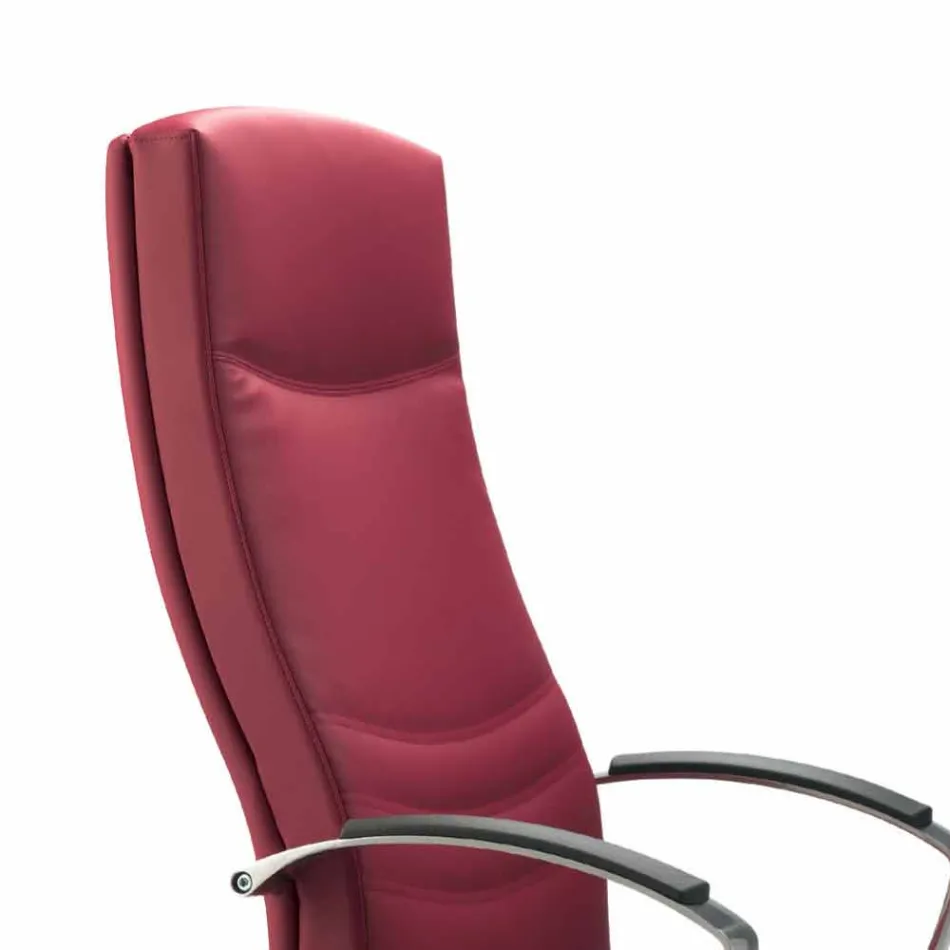 Cadeira executiva do escritório de casaco de couro Deborah Viadurini