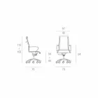 Cadeira executiva de design produzida na Itália na rede Agata Viadurini