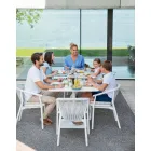 Cadeira de exterior com braços Empilhável estofado H 78cm - Smart by Varaschin Viadurini