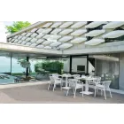 Cadeira de exterior com braços Empilhável estofado H 78cm - Smart by Varaschin Viadurini