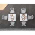 Cadeira de exterior com braços Empilhável estofado H 78cm - Smart by Varaschin Viadurini