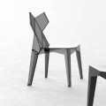 Cadeira de design empilhável para exterior em policarbonato, 4 peças - Kimono by Vondom