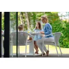 Cadeira empilhável para exterior com braços acolchoados H 73cm - Smart by Varaschin Viadurini