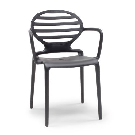 Cadeira de jardim empilhável em polipropileno Made in Italy 4 peças - framboesa Viadurini