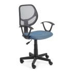Cadeira giratória de escritório em tecido de nylon e malha em 3 cores - Rasha Viadurini