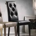 Cadeira estofada de design, com processamento de Capitonnè - Diana Viadurini