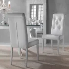 Cadeira estofada de design, com processamento de Capitonnè - Diana Viadurini