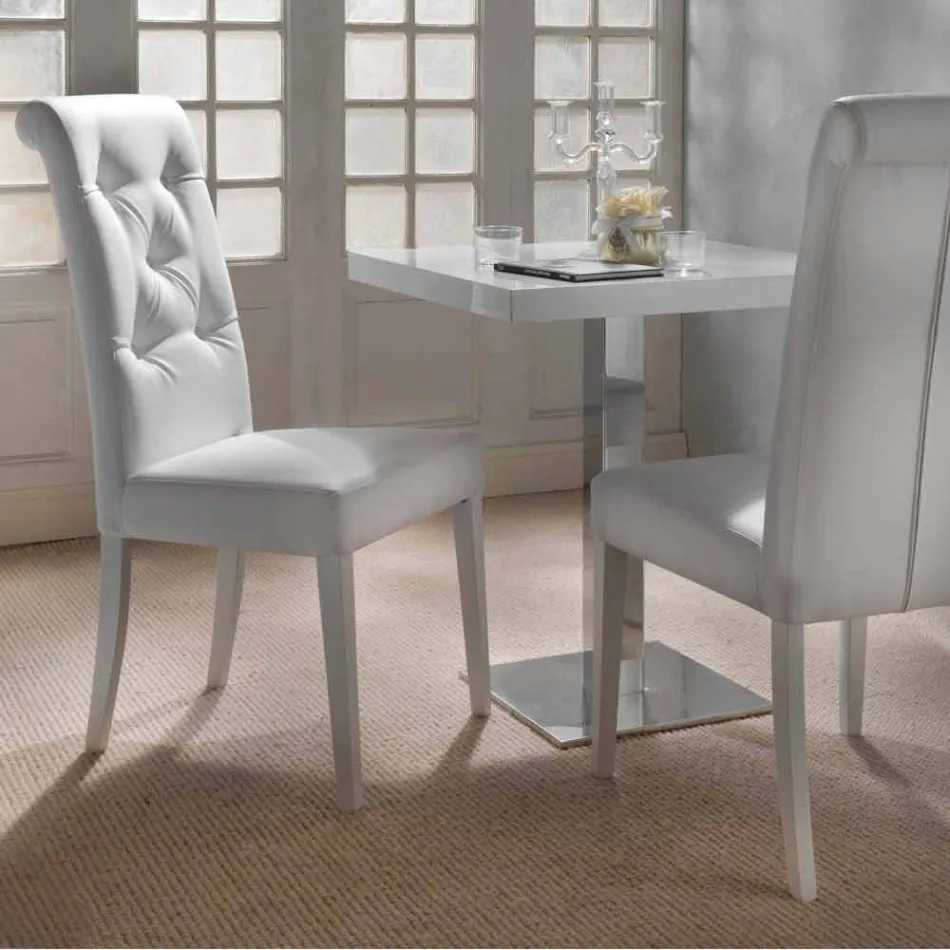 Cadeira estofada de design, com processamento de Capitonnè - Diana Viadurini