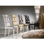 Cadeira estofada de design, com processamento de Capitonnè - Diana Viadurini