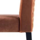 Cadeira lounge estofada de madeira maciça Grilli Zarafa made in Italy, 2 pedaços Viadurini