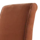 Cadeira lounge estofada de madeira maciça Grilli Zarafa made in Italy, 2 pedaços Viadurini