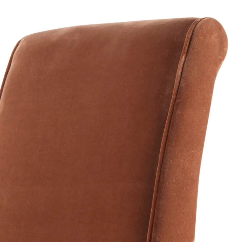 Cadeira lounge estofada de madeira maciça Grilli Zarafa made in Italy, 2 pedaços Viadurini