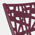 Cadeira empilhável ao ar livre em aço com acabamento mate, 4 peças - Ralia Viadurini