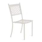 Cadeira Externa Empilhável em Aço Galvanizado Feito na Itália 4 Peças - Celia Viadurini