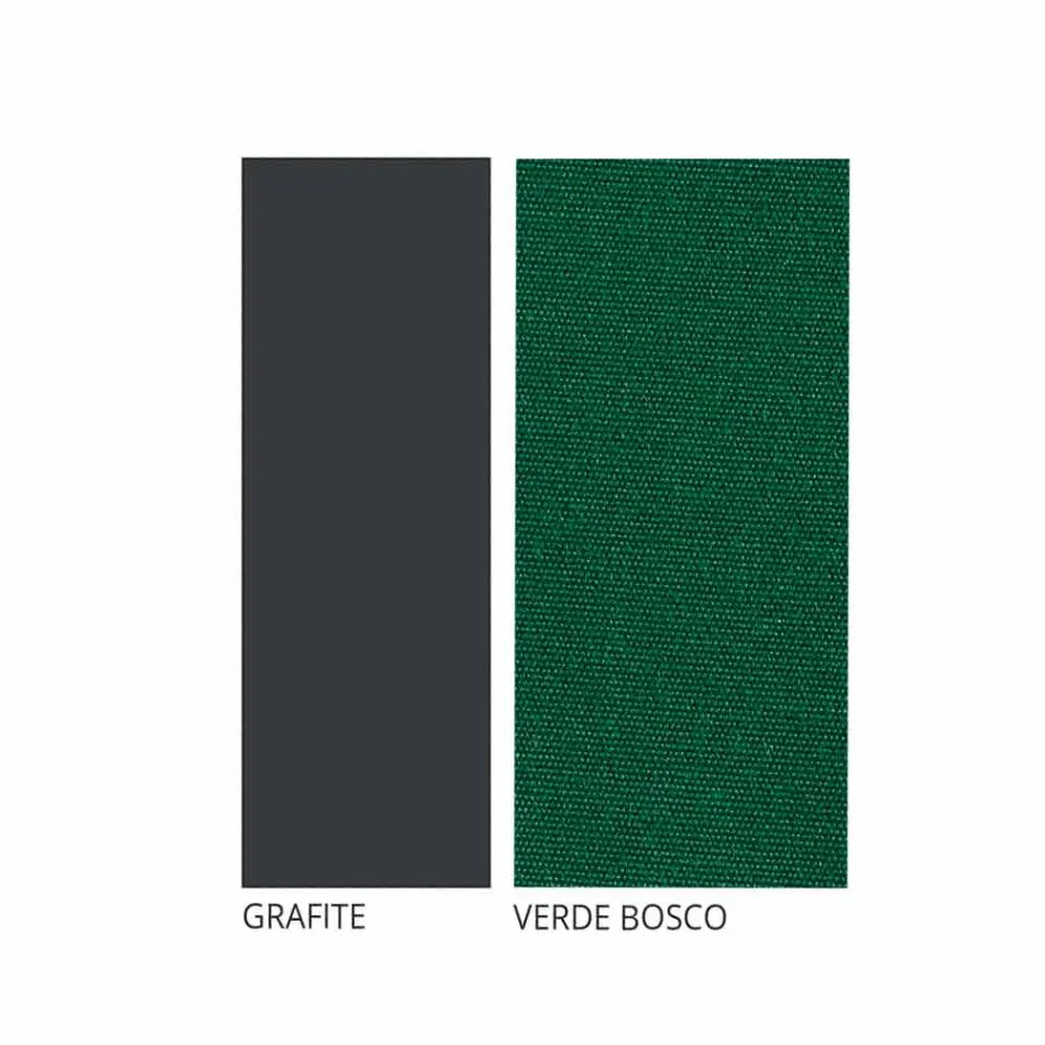 Cadeira de ferro empilhável ao ar livre com almofada Made in Italy 2 peças - Allegra Viadurini