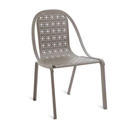 Cadeira de jardim empilhável em alumínio fabricada na Itália - Amata Viadurini