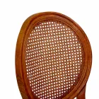 Cadeira de sala de estar empilhável em madeira de Ailando e palha de Viena - Laguna Viadurini